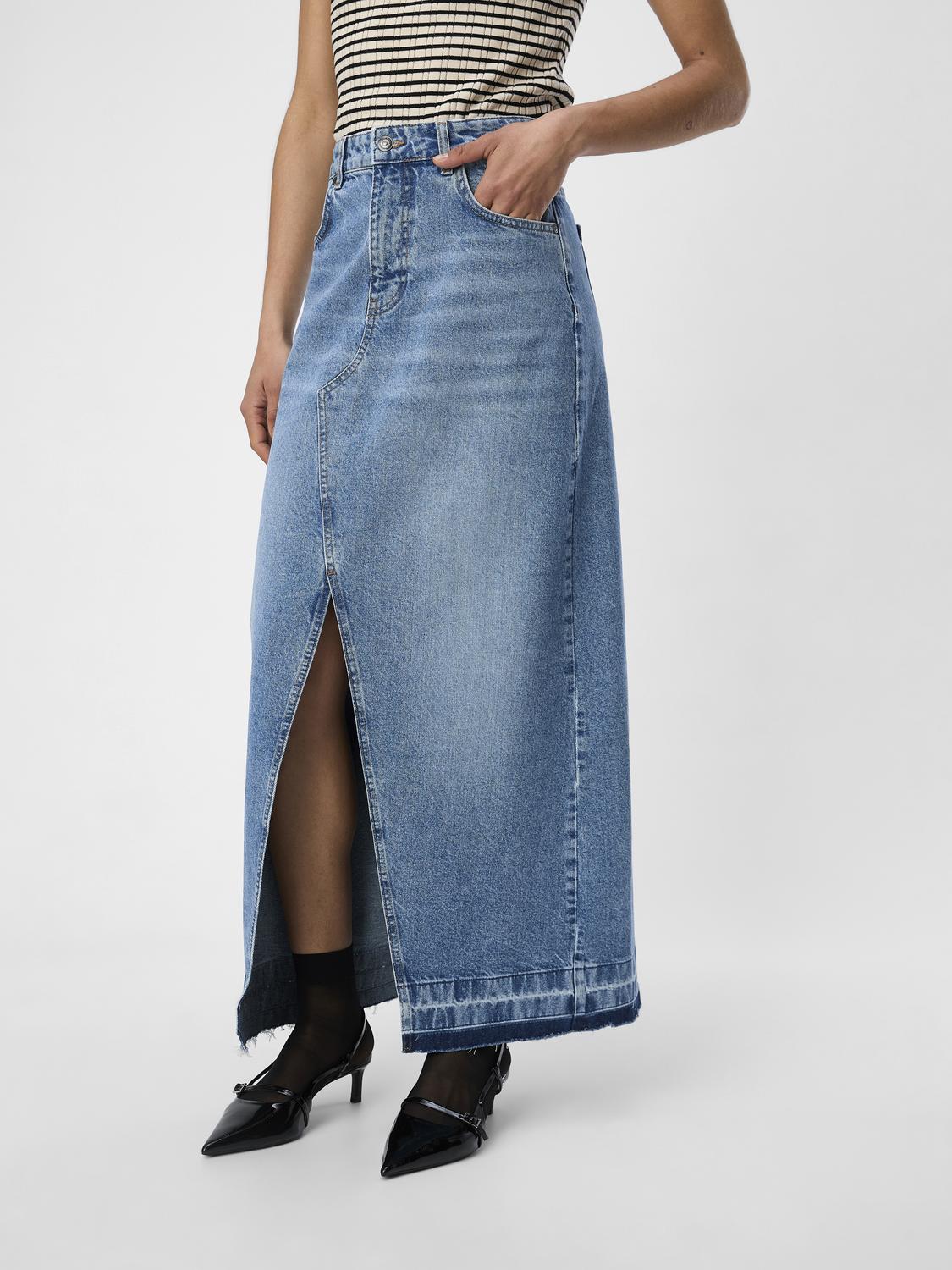 OBJHARPER Skirt - Medium Blue Denim